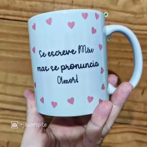 Caneca Personalizada Mãe com Fotos