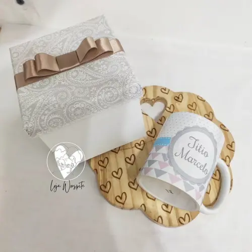 Kit Anúncio de Gravidez Titio - com Caneca