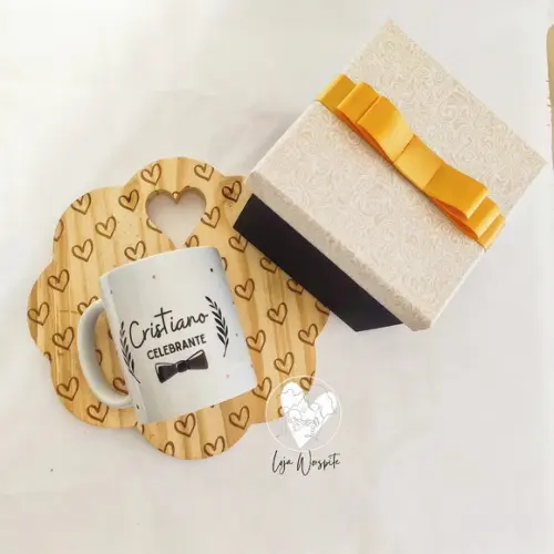 Presente Celebrante Casamento - Caixa + Caneca