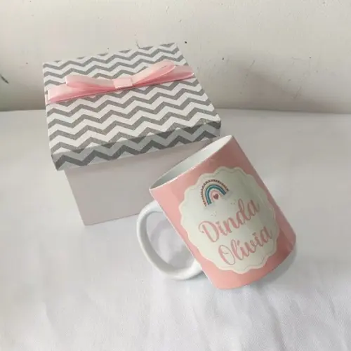 Presente para Dinda - Kit Caixa + Caneca
