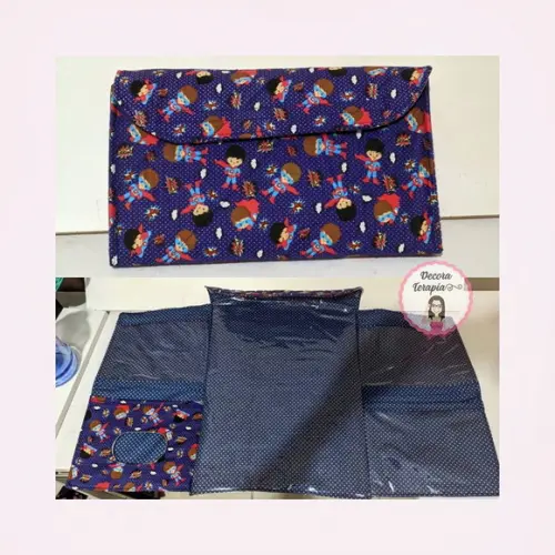 Trocador Portátil Bebê com bolsos