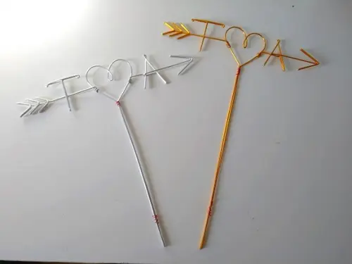 Topo de Bolo Iniciais dos Noivos