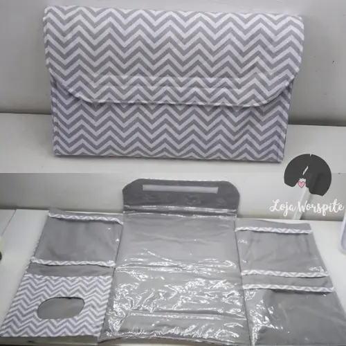 Trocador Portátil Bebê com bolsos
