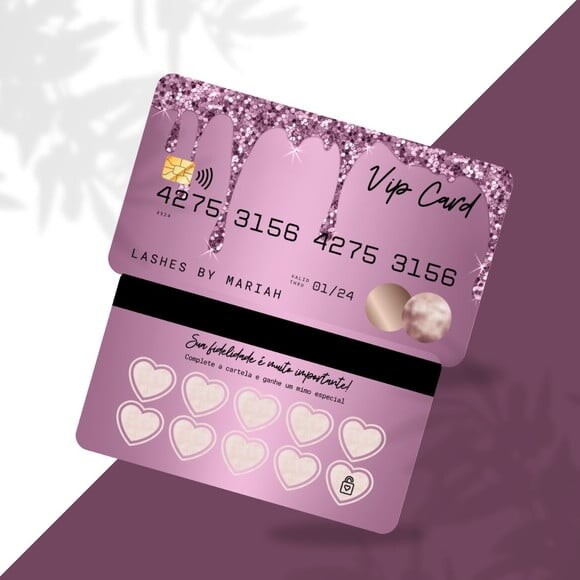 Cartão Fidelidade em Pvc Arte Cartão de Crédito 500 Un.
