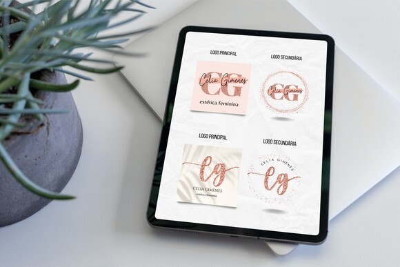 Logotipo Estética, Cabeleireira, Maquiadora, Nail Designer