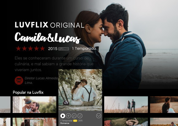 Quadro com Moldura Luvflix Dia dos Namorados Personalizado