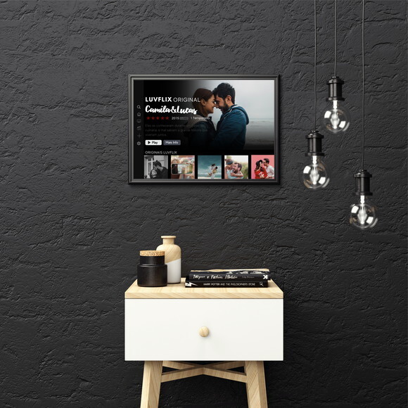 Quadro Luvflix Arte Digital Dia dos Namorados