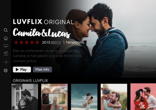Quadro Luvflix Arte Digital Dia dos Namorados