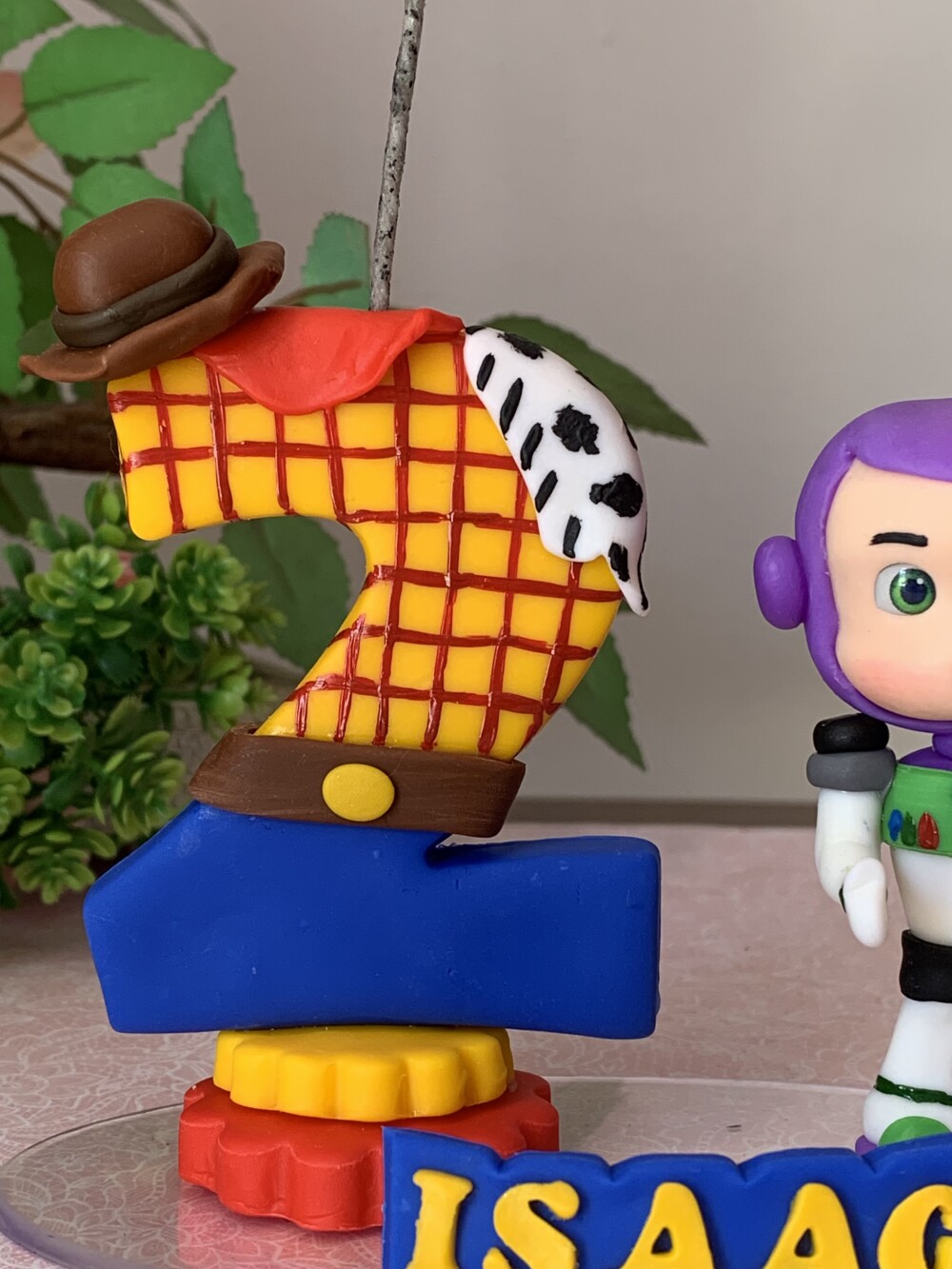 Vela de Aniversário Toy Story em Biscuit Buzz  Lightyear Persona