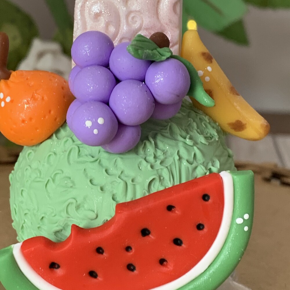 Vela Frutinhas em Biscuit Personalizada