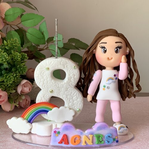 Topo de Bolo Pijama Personalizado em Biscuit | Aniversário Infantil