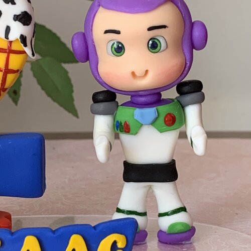 Vela de Aniversário Toy Story em Biscuit Buzz  Lightyear Persona