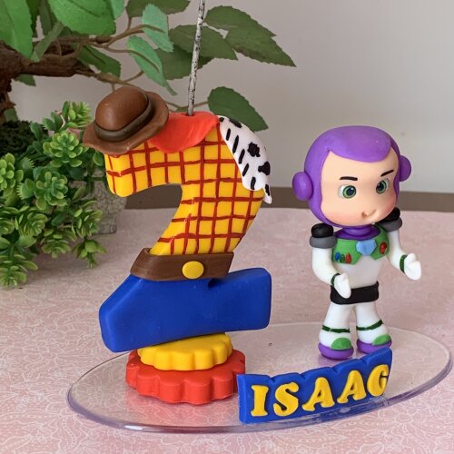 Vela de Aniversário Toy Story em Biscuit Buzz  Lightyear Persona