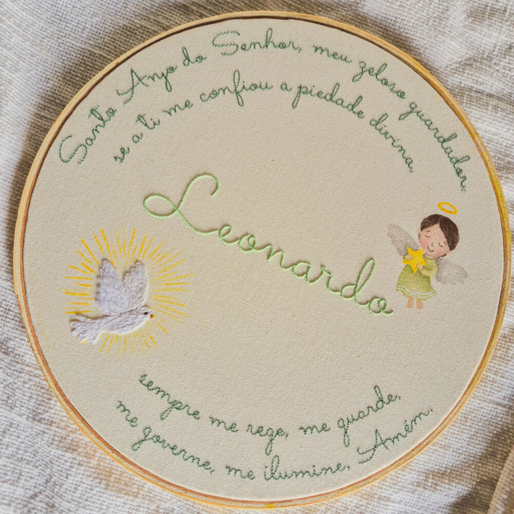 Porta Maternidade Oração Santo Anjo Menino