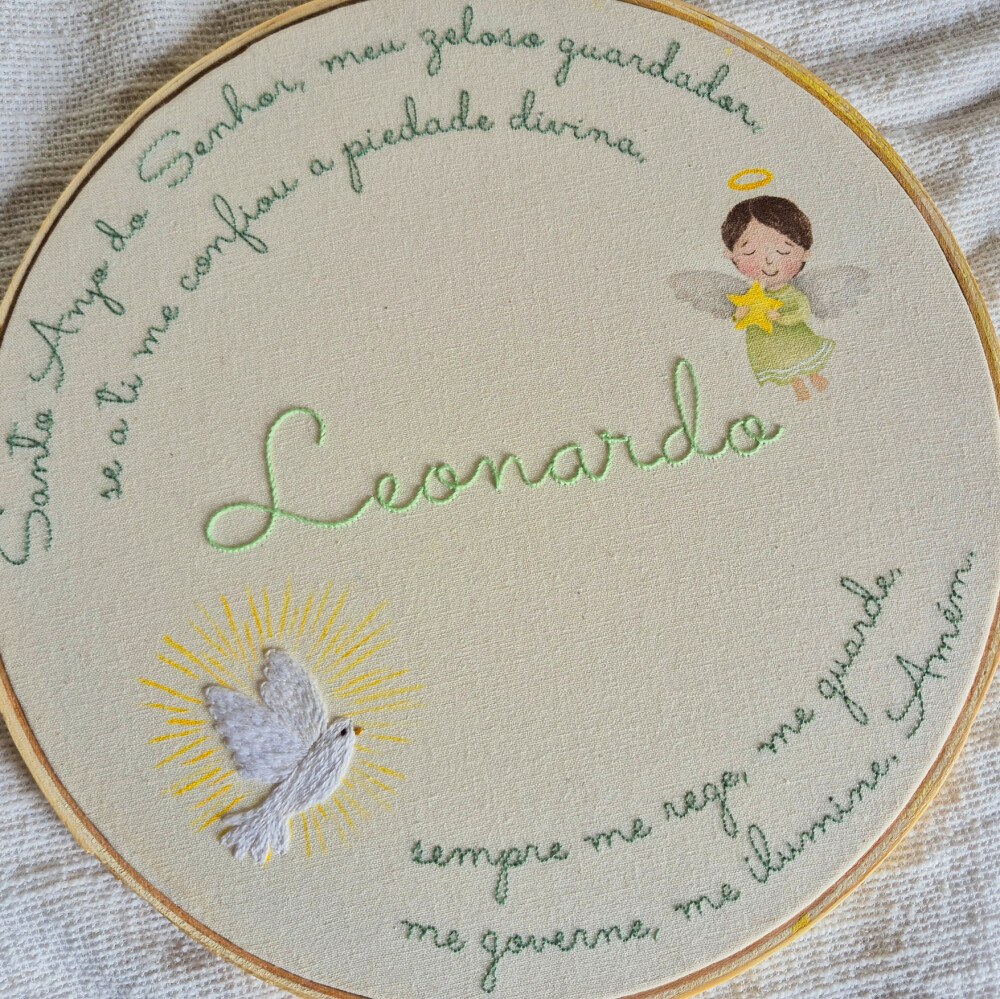 Porta Maternidade Oração Santo Anjo Menino