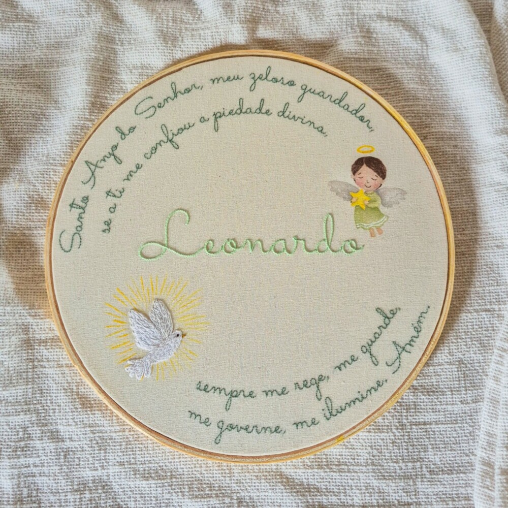 Porta Maternidade Oração Santo Anjo Menino