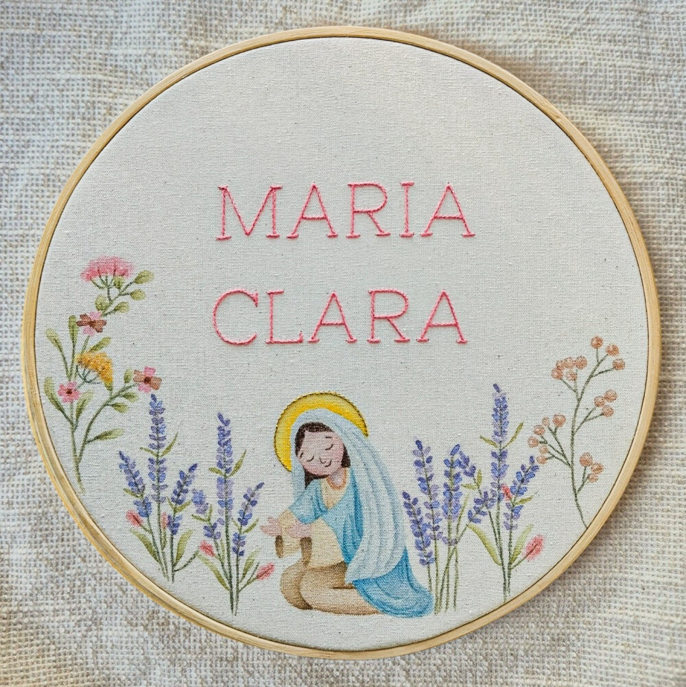 Quadro Nossa Senhora Maria Decoração Menina