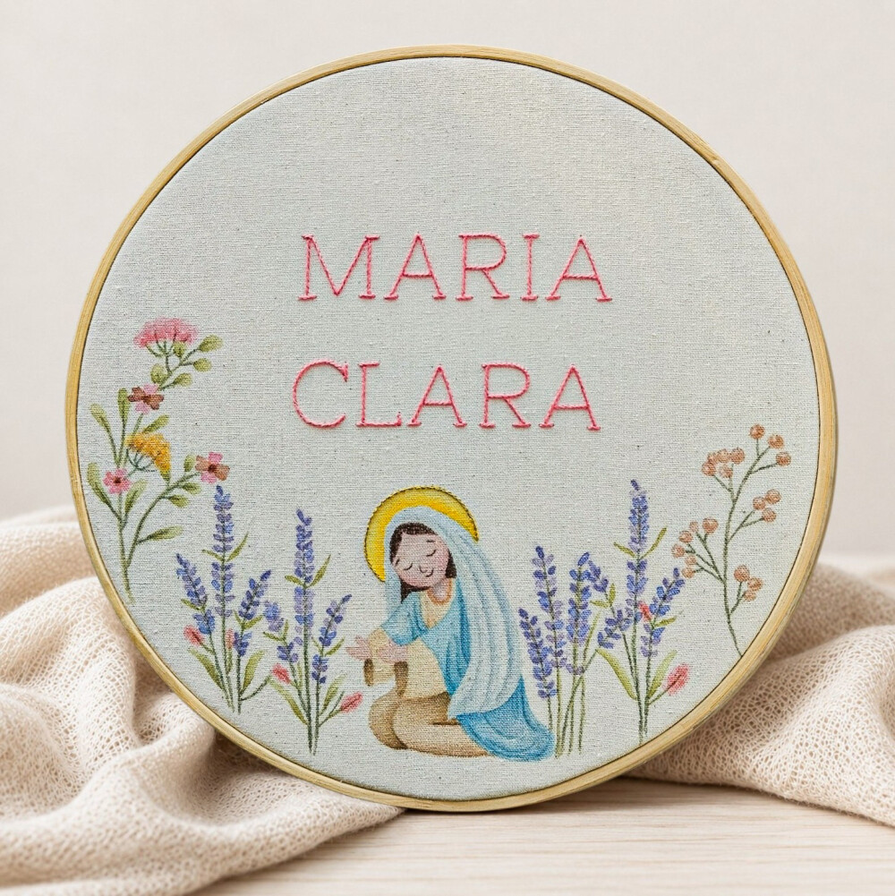 Quadro Nossa Senhora Maria Decoração Menina