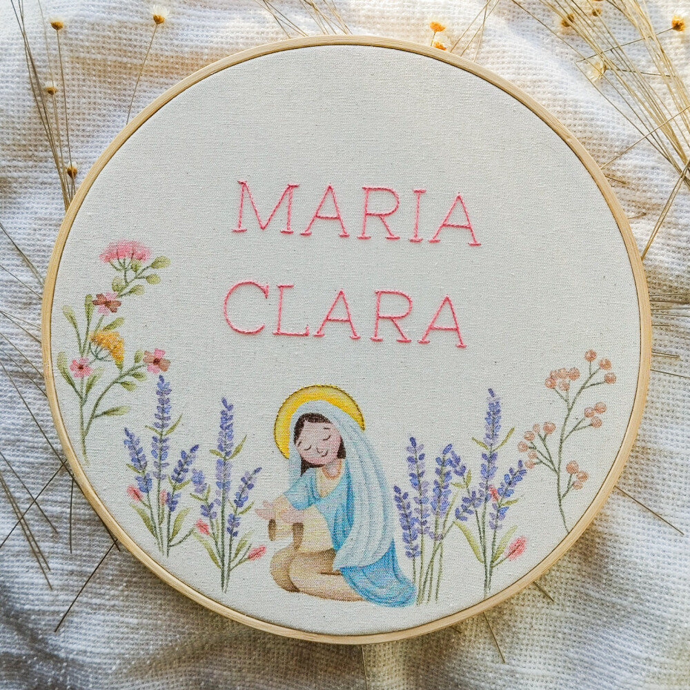 Quadro Nossa Senhora Maria Decoração Menina