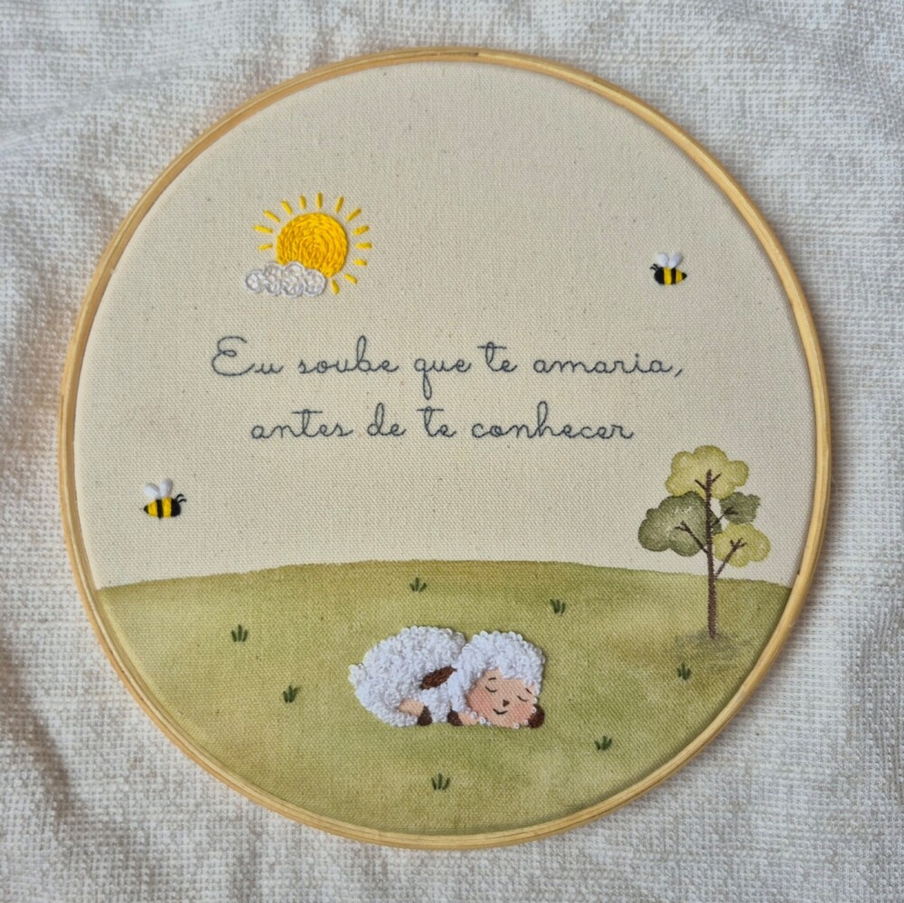 Enfeite de Parede ovelha Decoração Infantil
