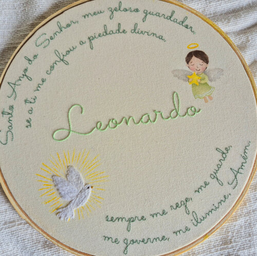Porta Maternidade Oração Santo Anjo Menino