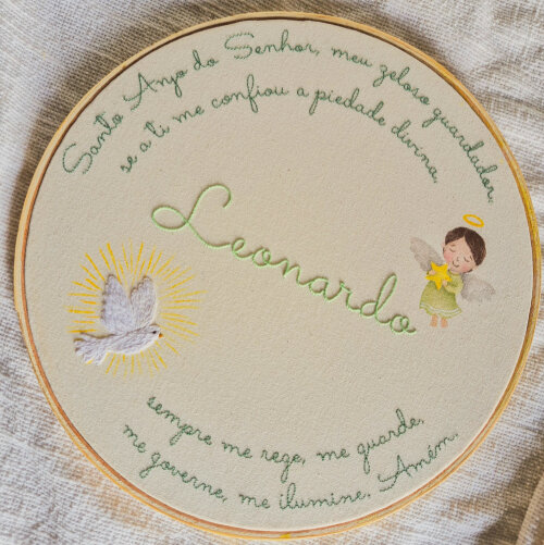Porta Maternidade Oração Santo Anjo Menino