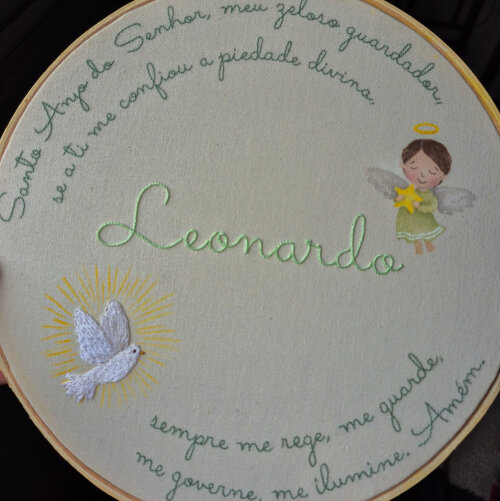 Porta Maternidade Oração Santo Anjo Menino