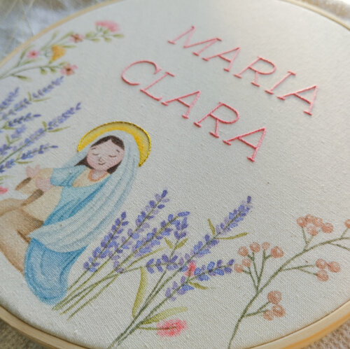 Quadro Nossa Senhora Maria Decoração Menina