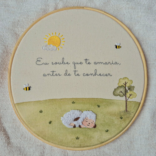 Enfeite de Parede ovelha Decoração Infantil