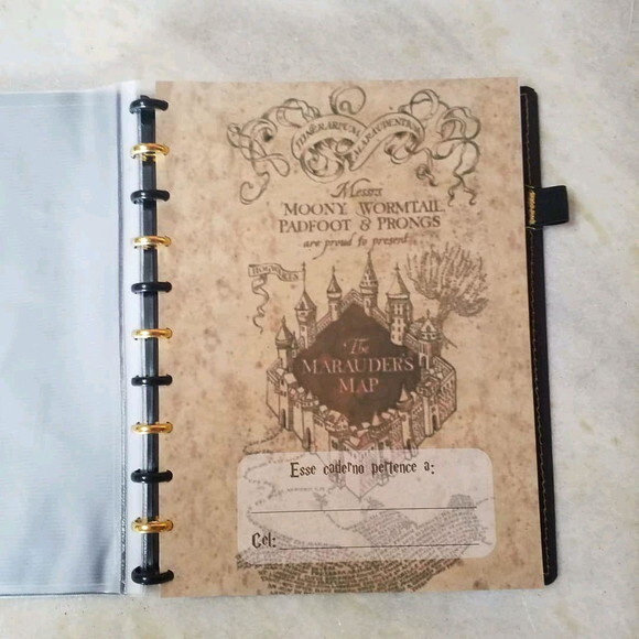 Caderno de Disco Harry Potter Grande Universitário