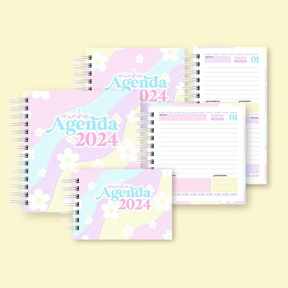 Refil Agenda Caderno de Discos P 8 Discos Você Manda a Arte