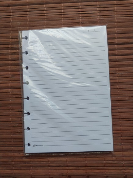 Refil para Caderno de Disco com 8 Furos Pautado