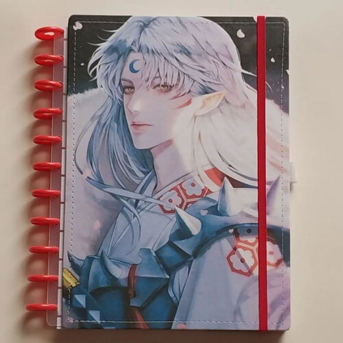 2 Capas de Caderno de Discos + 2 Elásticos + Bolsa Plástica