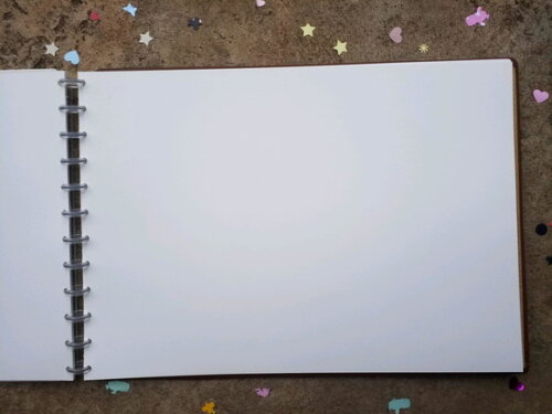 Caderno de Disco Gigante A3 SketchBook Capa Canvas Canson.