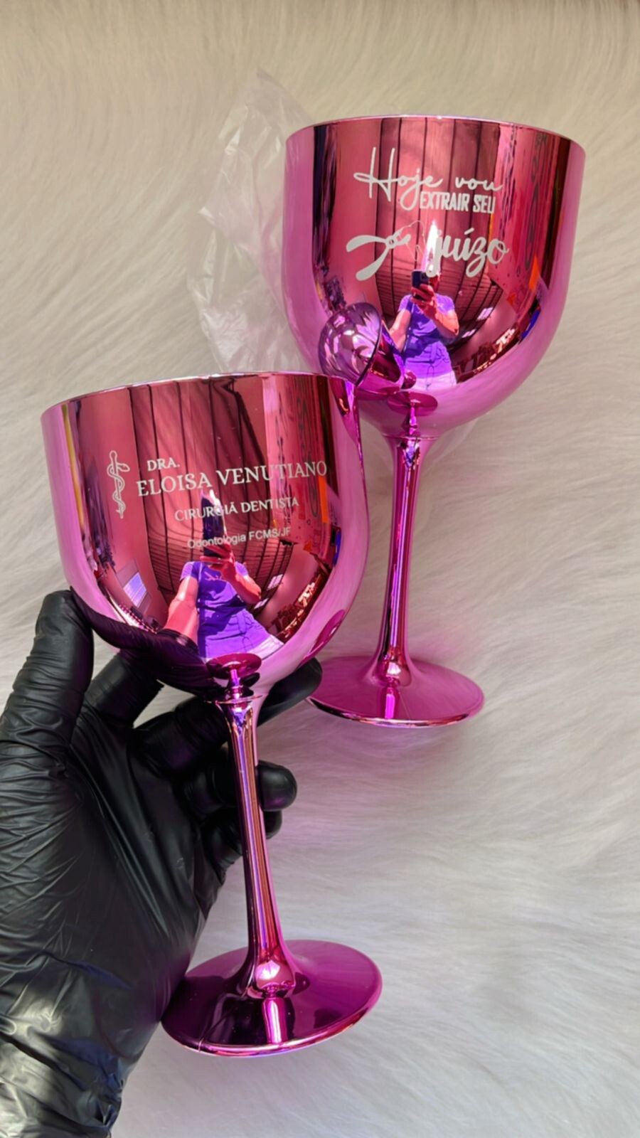 TAÇA GIN METALIZADA 10 UN