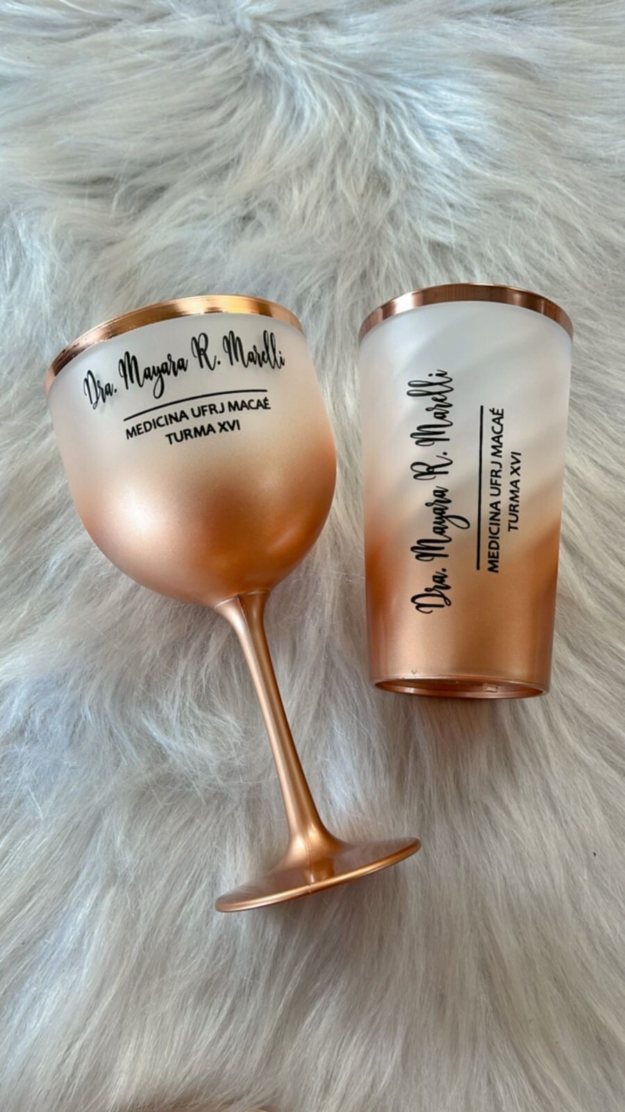 KIT TAÇA GIN E COPO TWISTER DEDGRADE COM BORDA