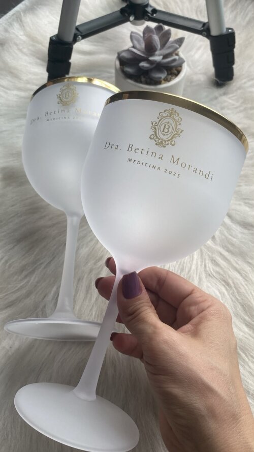 TAÇA GIN FOSCA INCOLOR COM BORDA 10 UN