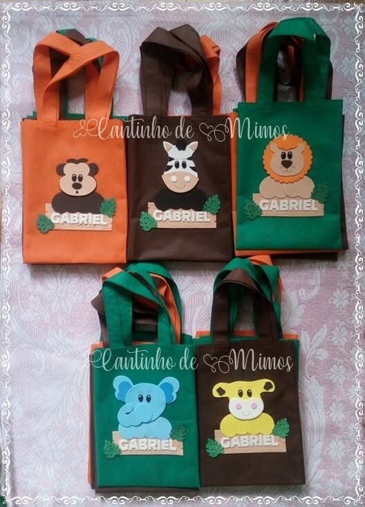 SACOLA PERSONALIZADA SAFARI
