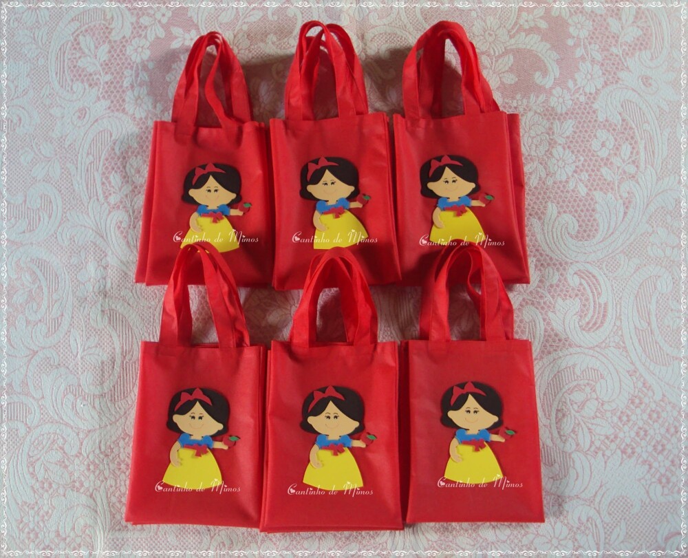 SACOLA PERSONALIZADA BRANCA DE NEVE