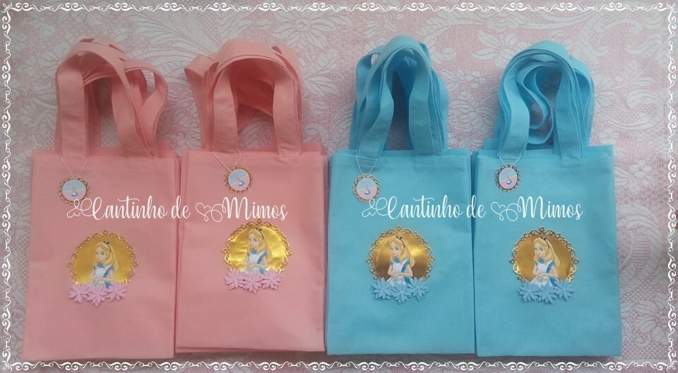 SACOLA PERSONALIZADA ALICE NO PAIS DAS MARAVILHAS