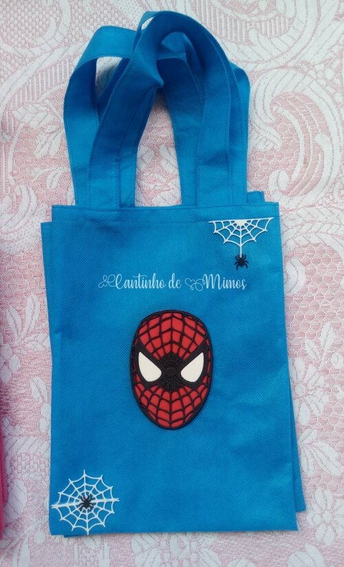 sacola personalizada homem aranha