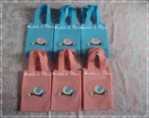 SACOLA PERSONALIZADA PÁSSAROS