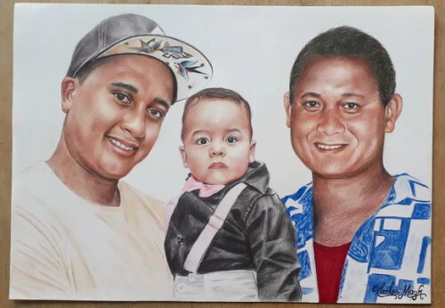 Desenho Realista Feito à Mão Sob Encomenda