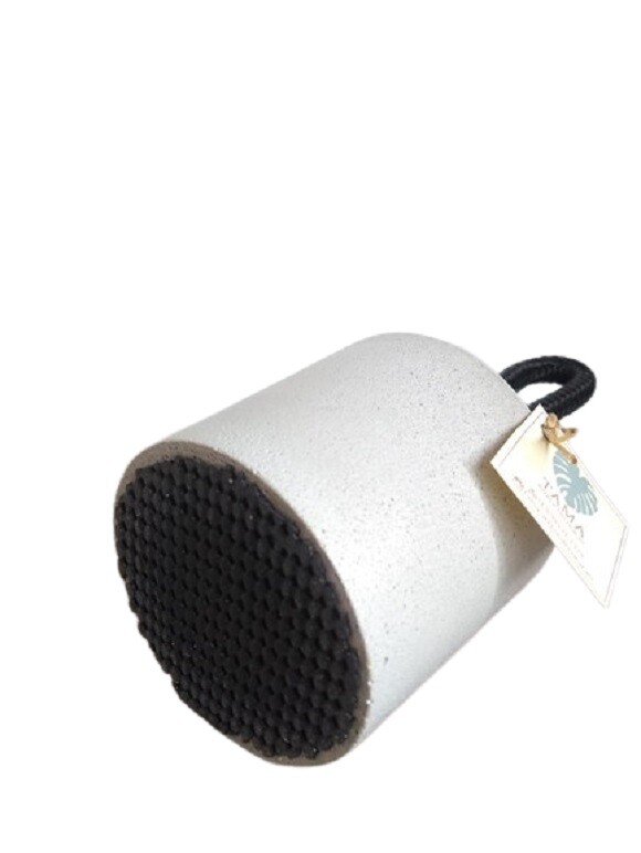 Peso Porta Artesanal Cimento Corda Preta