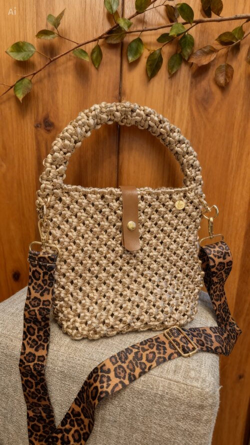 Bolsa Charme Premium Macramê