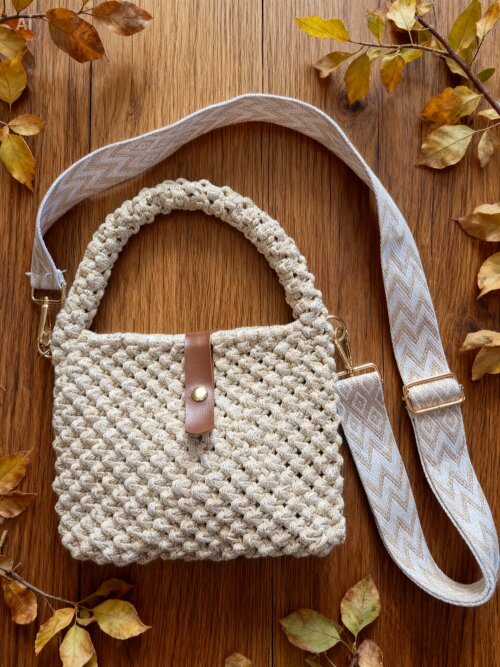 Bolsa Charme Macramê