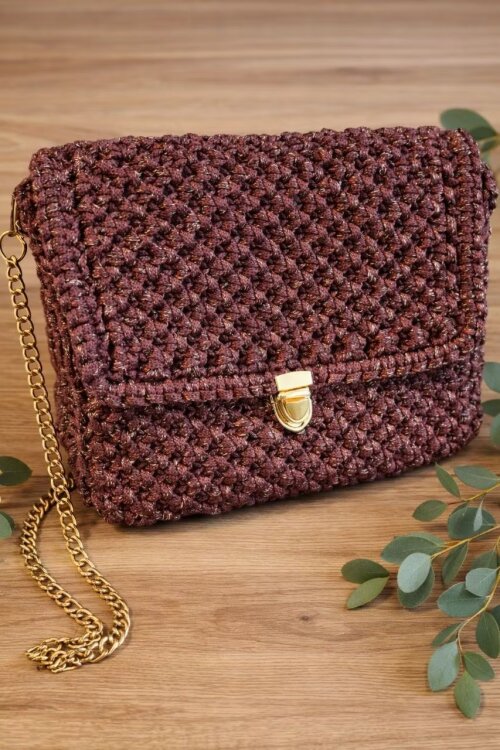 Bolsa Princess Macramê