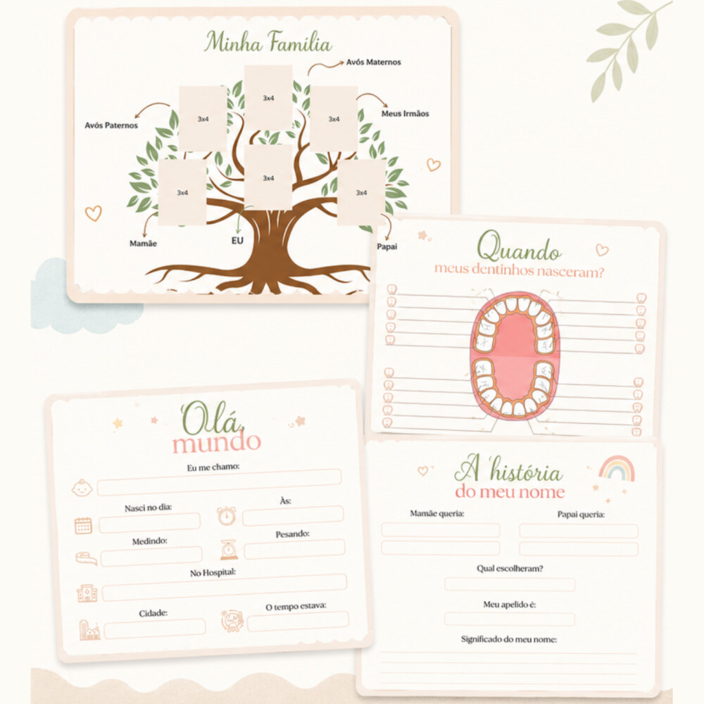 LIVRO DO BEBÊ EDITÁVEL NO CANVA