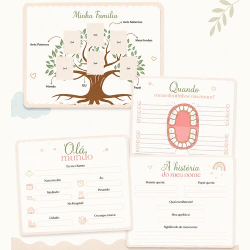 LIVRO DO BEBÊ EDITÁVEL NO CANVA