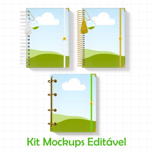 KIT DE MOCKUPS EDITÁVEIS NO CANVA